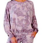 Young Fabulous and Broke Juliette Tie Dye Sweatshirt NWT Purple Gray Oversized Photo 0