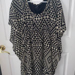 Unlisted Decoded Womens Black Tan Short‎ Sleeve Tunic Size Large Photo 0