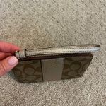 Coach  Brown Monogramed Zippered Wristlet Photo 2