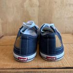 Levi's  Blue Canvas Low Top Stan Buck Fashion Sneaker Leather Patch Sz 8.5 Photo 2