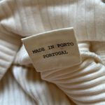 NWT Baserange 100% organic cotton ribbed off white sweatshirt top Size M Photo 9