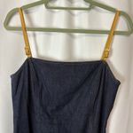 ESCADA Women’s Blue Denim Bodycon Suspender Dress Size 42 US 12 Y2K Photo 1