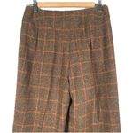 Carlisle Vintage Plaid Wool Trouser Pants Brown Size 6 Grandpacore Office Classy Photo 5