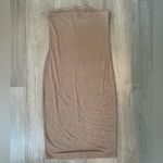 Antistar  Tan Ribbed Strapless Bodycon Tube Dress Summer Party Vacation Dress Photo 2