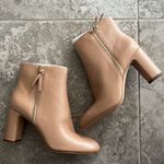 Kate Spade Knott Zip Booties, Light Fawn Pebble Calf Leather Size 11 New in Box Photo 5