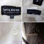 wilson's leather Wilsons penny lane suede shearling lining brown leather coat/jacket, siz…‎ Photo 12