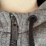 Lululemon Warm For Winter Jacket Size 12 Heathered Speckled Black Cotton Terry Photo 1