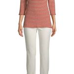 Time And Tru  Striped T-Shirt in Red Photo 0