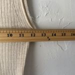 J Crew Tank Top Y2k Small Beige Ribbed Knit Sleeveless Sweater Vest Layering Photo 5