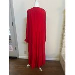 Maeve  Anthropologie Red Wendy Tiered Boho Maxi Dress Sz 2X Photo 3