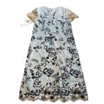 Donna Ricco NWT  Blue Mid Length Floral Lace Dress Photo 8