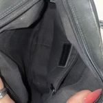 Liz Claiborne Vtg  Black Leather Hand Bag Tote Purse Classic Simple Minimalist Photo 8