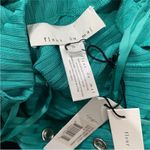 Fleur Du Mal front ribbed snap jersey dress NWT Green Photo 8