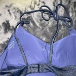 Athleta NWT  navy snakeskin keyhole one piece swimsuit small Photo 11