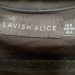 Lavish Lice EUC Lavish Alice Black Plunging V Neckline Choker Cape Bodysuit Women 4 Photo 2