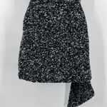 Retrofête Retrofete Omer Sequin Mini Dress Strapless Asymmetrical Gunmetal Black V-Neck Photo 9