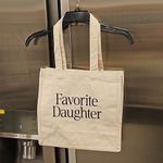 💕FAVORITE DAUGHTER💕 Canvas Tote Bag NWOT Photo 0