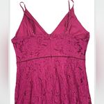 ASTR The Label Burgundy Wine Lace Tank Dress Large Photo 6