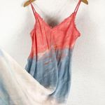 Bella Dahl Poppy Fray Cami Slip Midi Dress Small Tie Dye Pink Blue Lightweight Photo 10