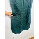 CARVEN Green Wool Twill 100% Cotton Shift Pockets Dexter Shift Dress sz 40 Photo 5