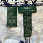 Ralph Lauren Vintage Lauren Women's Sz 12 Floral Casual Stretch Capri Pants Navy Photo 15