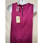 BEFORE YOU Magenta Maxi Length Shift Dress NWT Wedding Guest Classic Pockets Pink Size M Photo 6