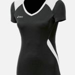 ASICS  Black & White Volleyball Blocker Short Sleeve Shirt Photo 0