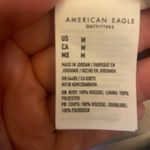 American Eagle  Paper Bag Short, NWT, size medium, blue white stripes, tie belt Photo 3