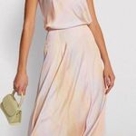 Vince  rainbow wash drape skirt in multi size 10 (b17) NWOT Photo 0