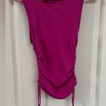 Good American  Fuchsia Ruched Tank Top Photo 0