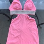 Tony Bowls Paris  Pearl & Rhinestone Pink Mini Dress Photo 0
