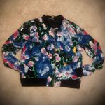 AQUA Capsule Floral Zip Up Jacket Size Medium-New Photo 0