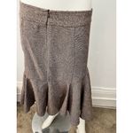 Necessary Objects Vintage 90s brown Chevron pleated flared A Line Midi Skirt Med Photo 2