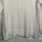 Soft Surroundings  Cowl Neck Sweater Sz S White Pull Over Patch Pockets Photo 8