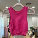 Pink cropped sweater top Photo 0