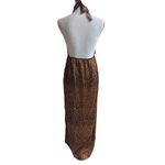 Missguided Sexy Leopard Print Halter Bare Back Maxi Dress Size 4-8 Photo 5