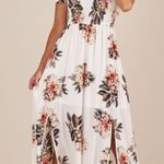 Showpo Daytime Dancer Maxi Dress Cream Floral Sz 10 NWT Photo 2