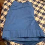 White House | Black Market 2/$30 WHBM indigo high sheen satin shorts cuffed 4 Photo 6