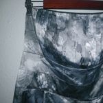 Newport News  16 Strapless Silver Floral Dreams Formal Dress Plus Photo 7