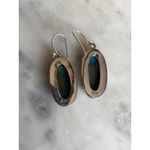 NEW Spiney Turquoise Beaded Sterling Silver Dangle Earrings Blue Photo 2