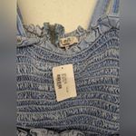 RTR Sz 10 Large Sea New York Dakota Smocked Jumpsuit blue denim Wide leg jean Photo 4