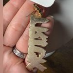 Halloween TRICK Orange Purple and Black Single Earring Photo 4