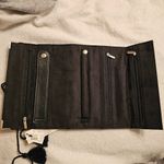 White House | Black Market  Gray and Black Python Snake Printed Jewlery Roll Photo 1