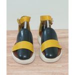 MIA  Women’s Platform Sandals Faux Leather Strappy Yellow Mustard Size 8 Photo 2