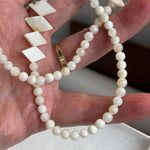 Boutique Vintage Mother of Pearl boho necklace Photo 4