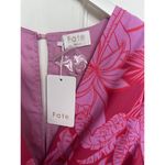 FATE. Floral Print Belted Romper Pink Medium Photo 5