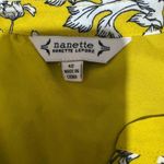 Nanette Lepore Yellow Floral Midi Dress Photo 5