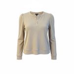 Splendid  pinkish brown Women's Long Sleeve Waffle Top Photo 1
