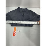 Womans Aeropostale Medium Gray Pullover Elastic Cropped Sweatshirt 1/4 Snap Up Photo 4