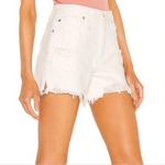 NWT Free People Makai Distressed denim High Rise Shorts color:bright white Sz 25 Photo 2